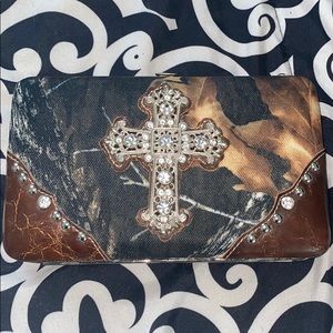 country road camp cross wallet